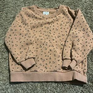Zara Sweatshirt Leopard Print 4-5T